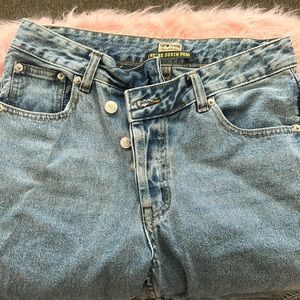 Womens crossover jeans